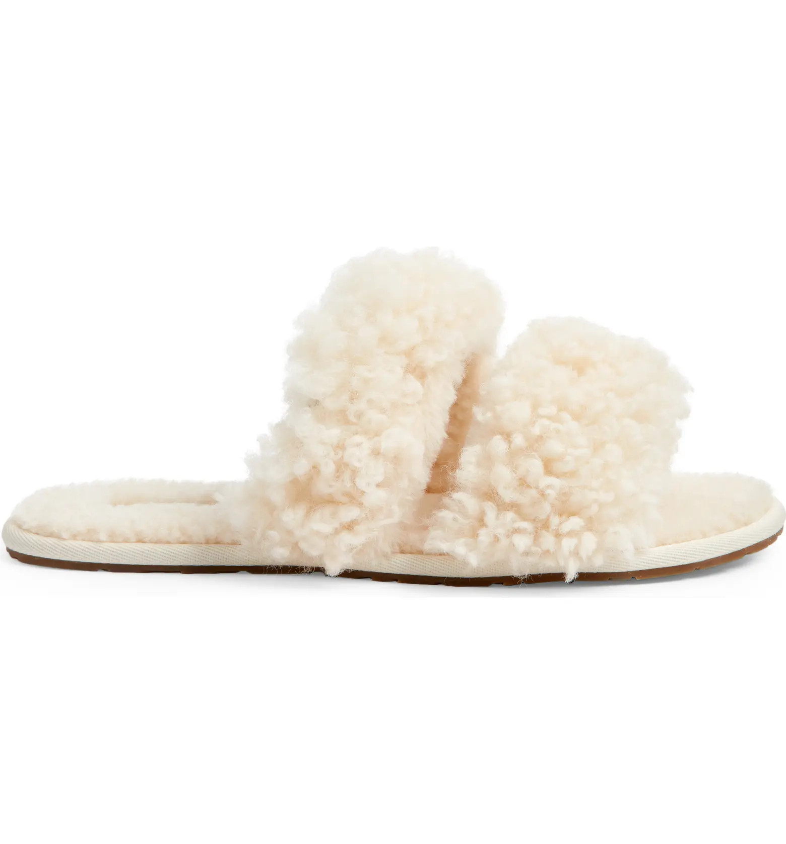 Maxi Curly Genuine Shearling Scuffetta Slipper (Women) | Nordstrom