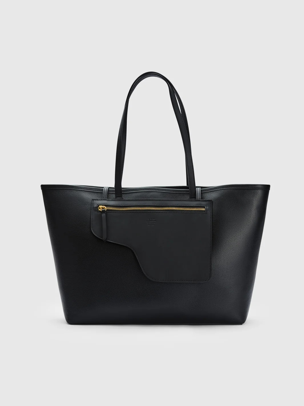 Eraclea Black Grained Leather/Leather Large tote bag | ATP Atelier | Official Site | ATP Atelier