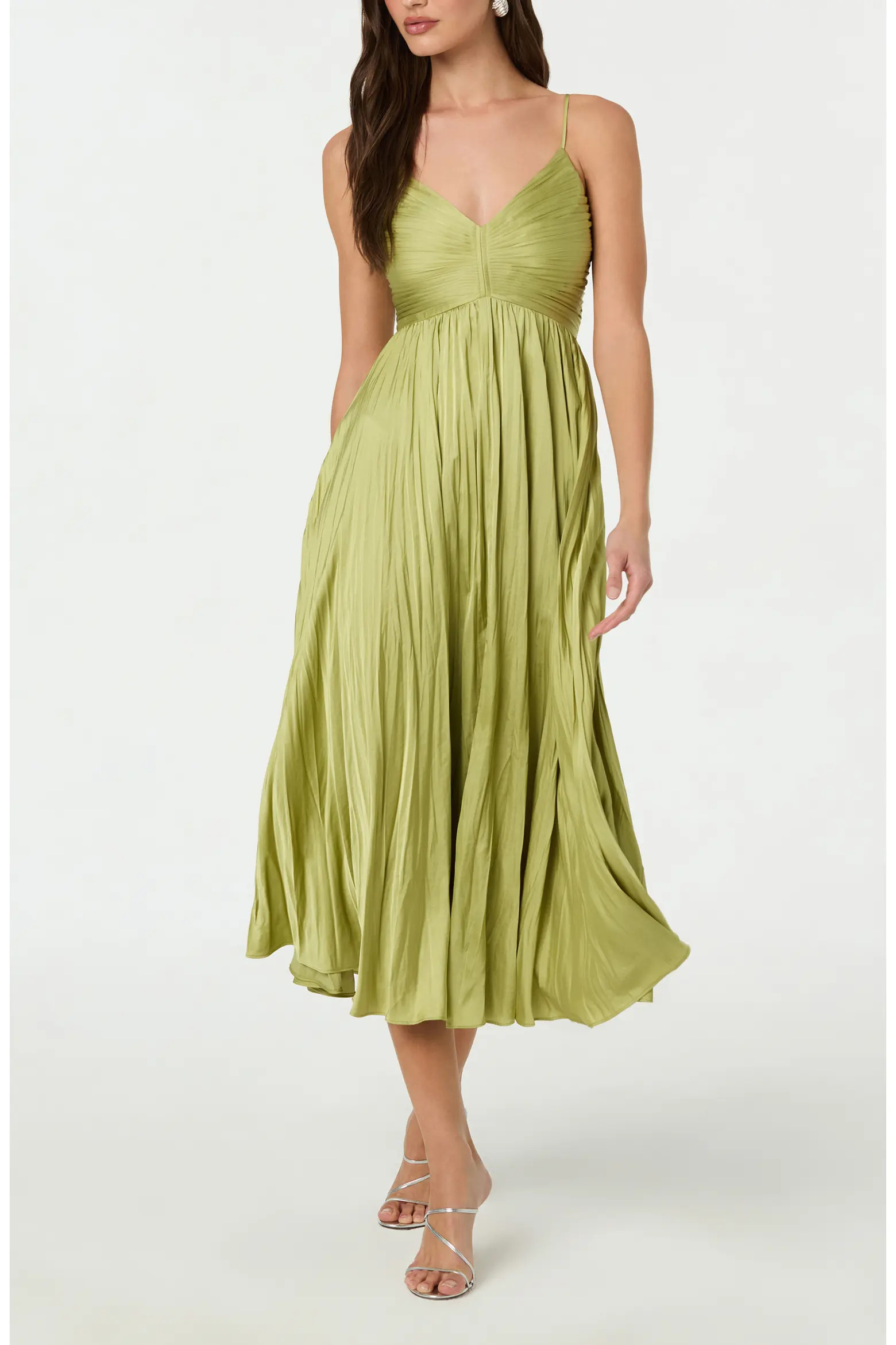Maeve Floral Ruched Midi Dress (Women) | Nordstrom | Nordstrom