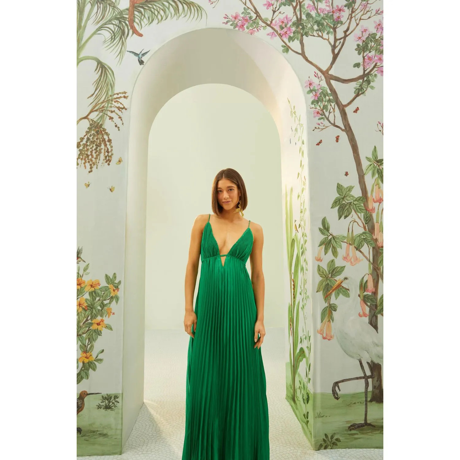 Vestido Longo Plissado | Farm Rio (BR)