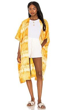 House of Harlow 1960 x Sofia Richie Danna Kimono in Golden Tie Dye from Revolve.com | Revolve Clothing (Global)
