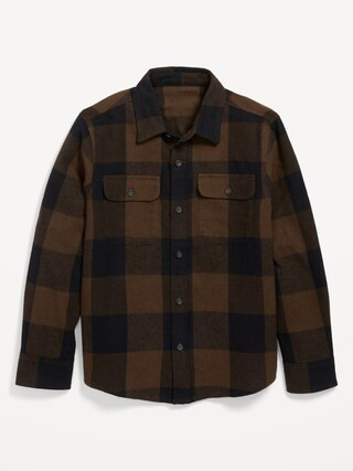 Soft-Brushed Flannel Pocket Shirt for Boys | Old Navy (US)