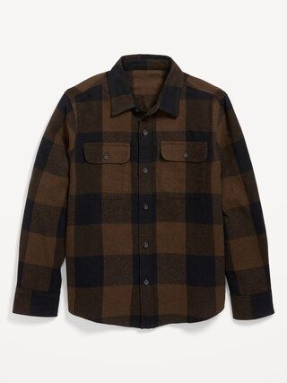 Soft-Brushed Flannel Pocket Shirt for Boys | Old Navy (US)