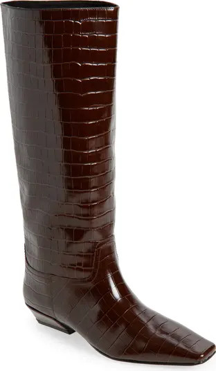 Croc Embossed Boot (Women) | Nordstrom