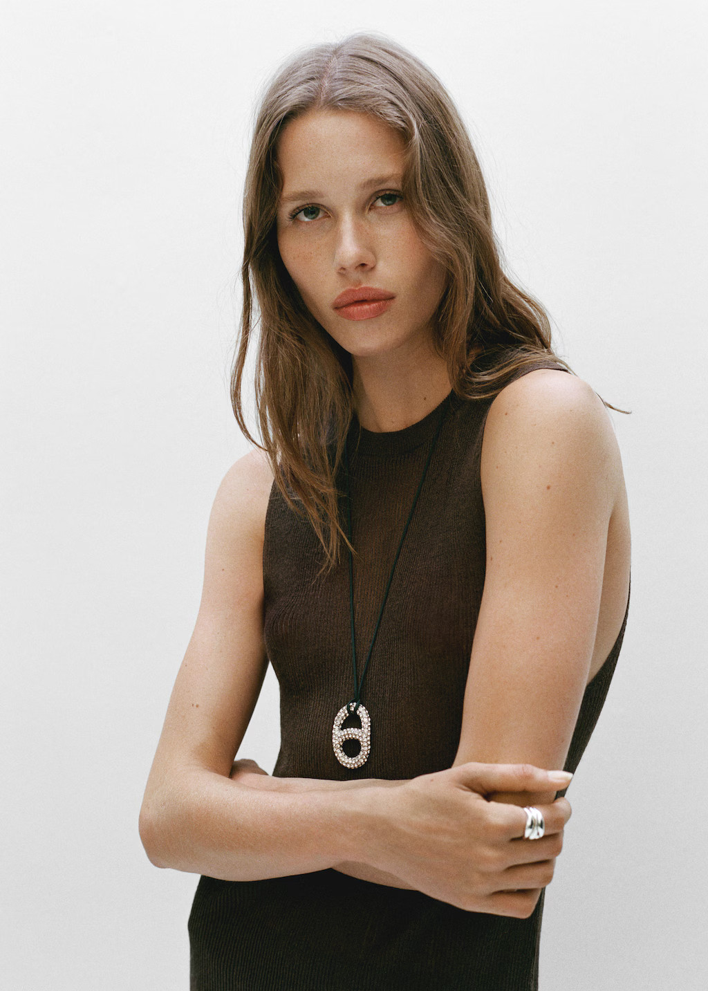 Crystal cord necklace | Mango (US/MX/AU)