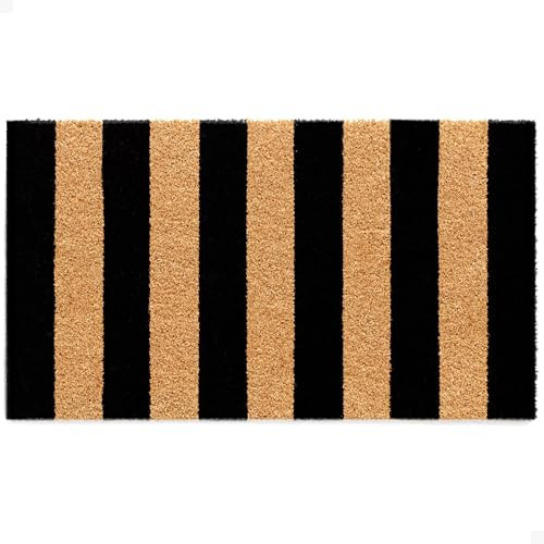 THEODORE MAGNUS Door Mat - Welcome Mat for Front Door with Non-Slip Backing - Durable Coir Doormat - Perfect for Outside Entrance and Entryway Matt - Outdoor/Indoor - Right Stripes - 17" x 30" | Amazon (US)