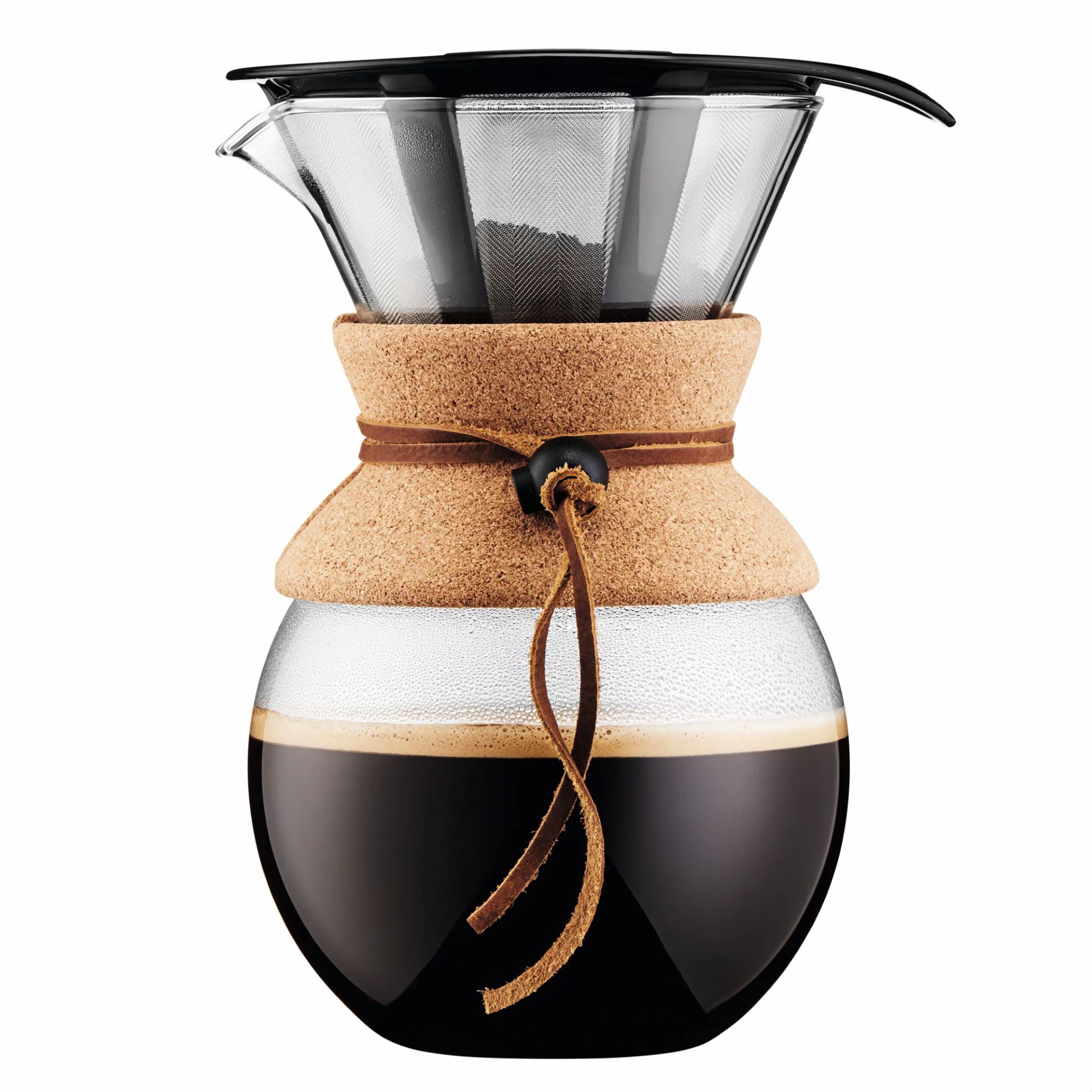 Bodum Pour Over Coffee Dripper 34 Ounce with Reusable Stainless Steel Filter, Cork - Walmart.com | Walmart (US)