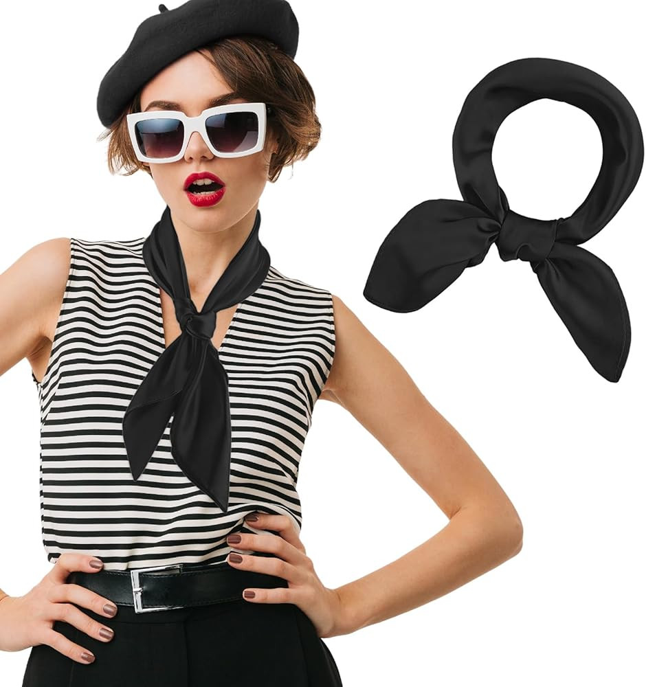 simarro Women Silk Feeling Scarf, 23.5 Inch Satin Head Scarves Fashion Square Scarfs Breathable S... | Amazon (US)