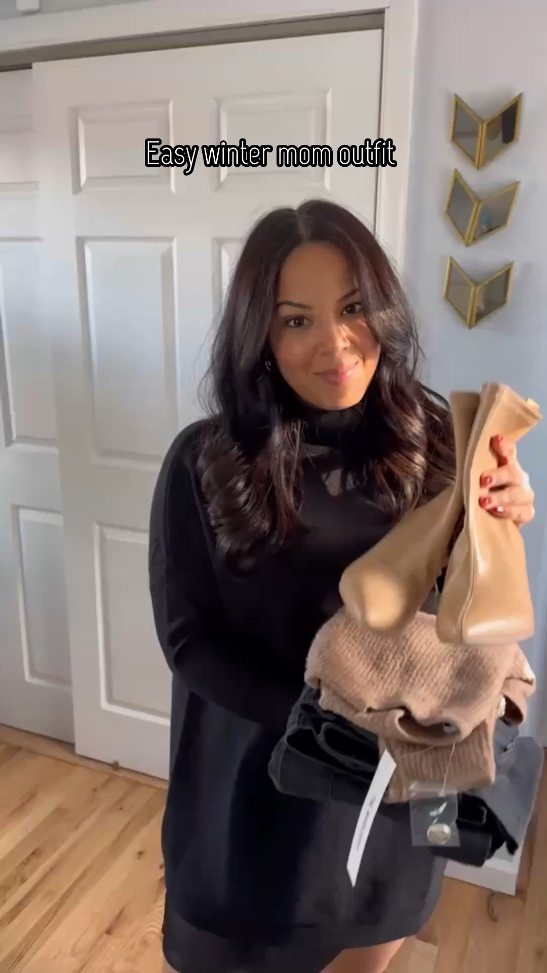 Easy winter mom outfit from vici, the neutral cardigan with pockets I’m wearing in a size medium and the black straight leg cargo pants are in a size medium as well. This shearling jacket is from Walmart and it is under $50!

#LTKFindsUnder100 #LTKSeasonal #LTKStyleTip