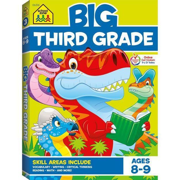 School Zone Big Third Grade Workbook - (Big Workbook) (Paperback) | Target