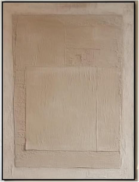 Mhemyo Handmade Gold Brown Color Oil Painting Wabi-Sabi Wall Art Abstract Textured Earth Tone Art... | Amazon (US)