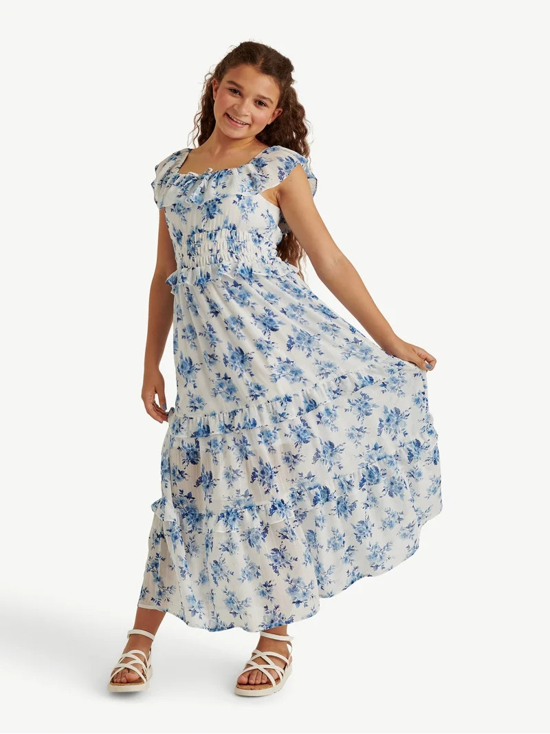 Justice Girls Maxi Dress, Sizes XS - XLP | Walmart (US)