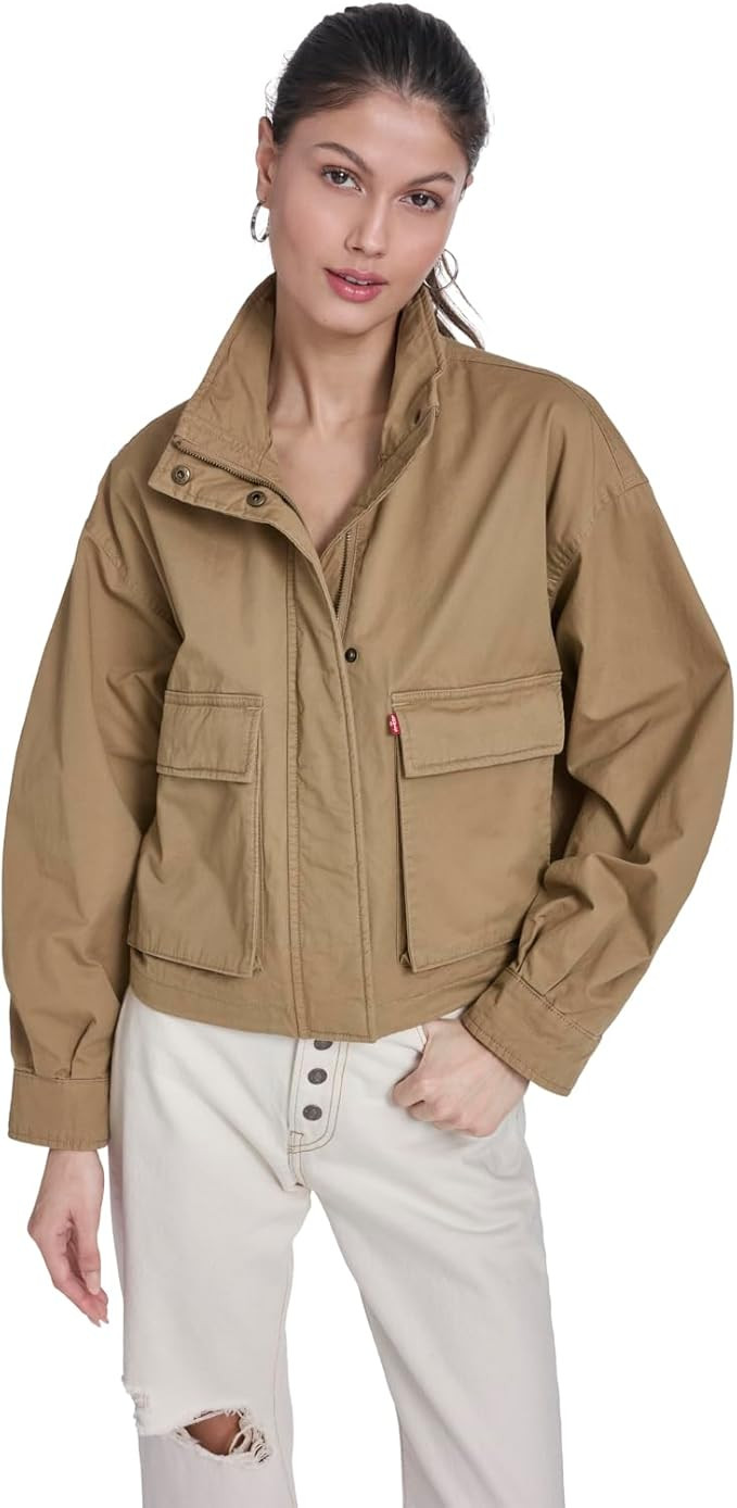 Levi's Women's Cropped Cotton Surplus Jacket | Amazon (US)