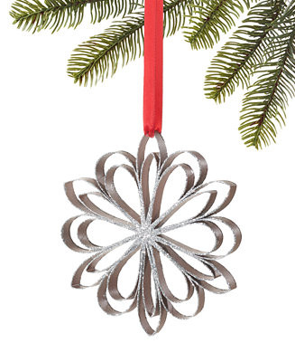 Holiday Lane Woodland Snowflake Paper Ornament, Exclusively at Macy's - Macy's | Macy's