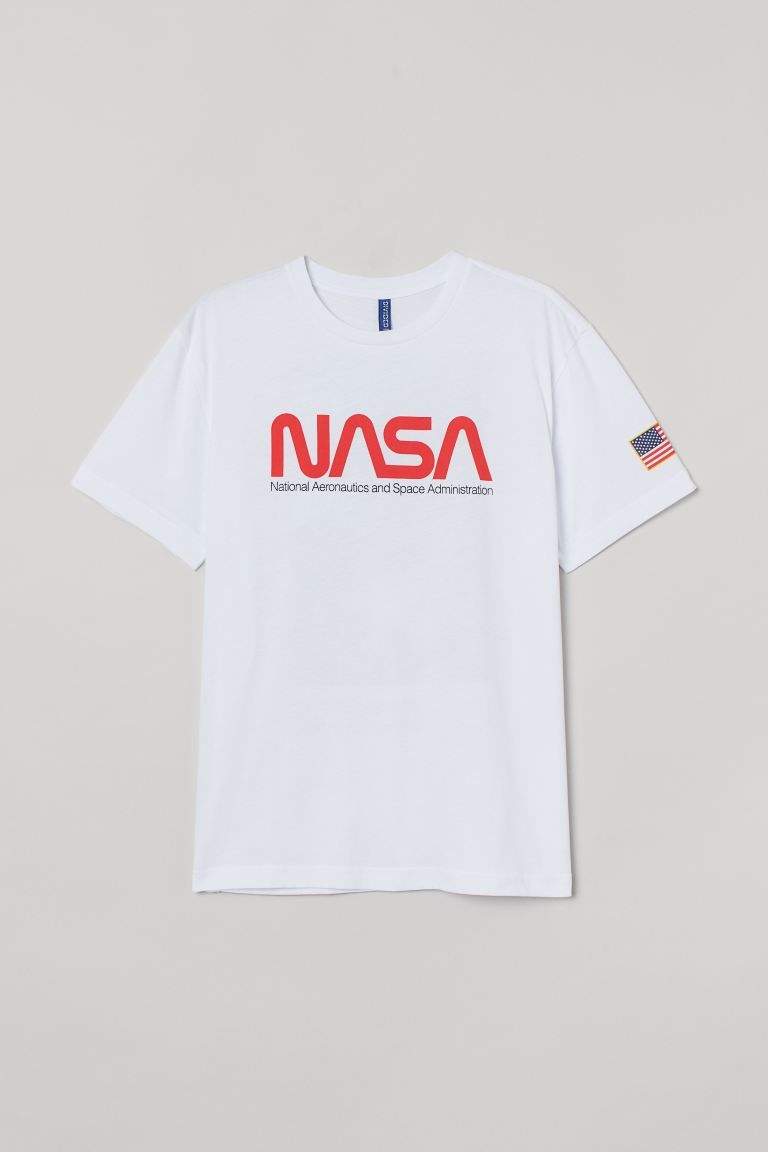 T-shirt in cotton jersey with a printed design. | H&M (US)