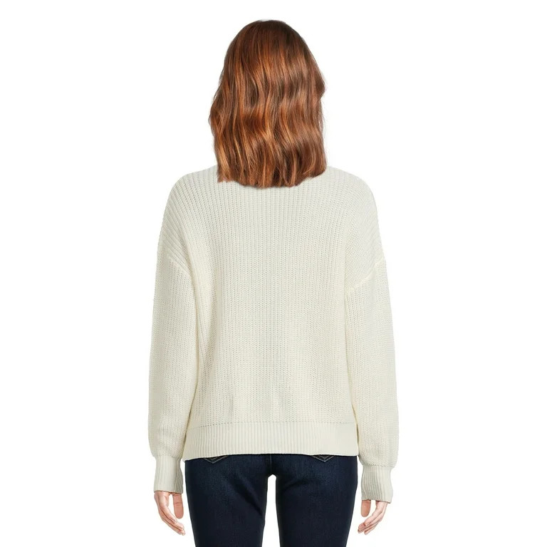 Time and Tru Women's Boyfriend Cardigan Sweater, Midweight, Sizes XS-XXXL | Walmart (US)