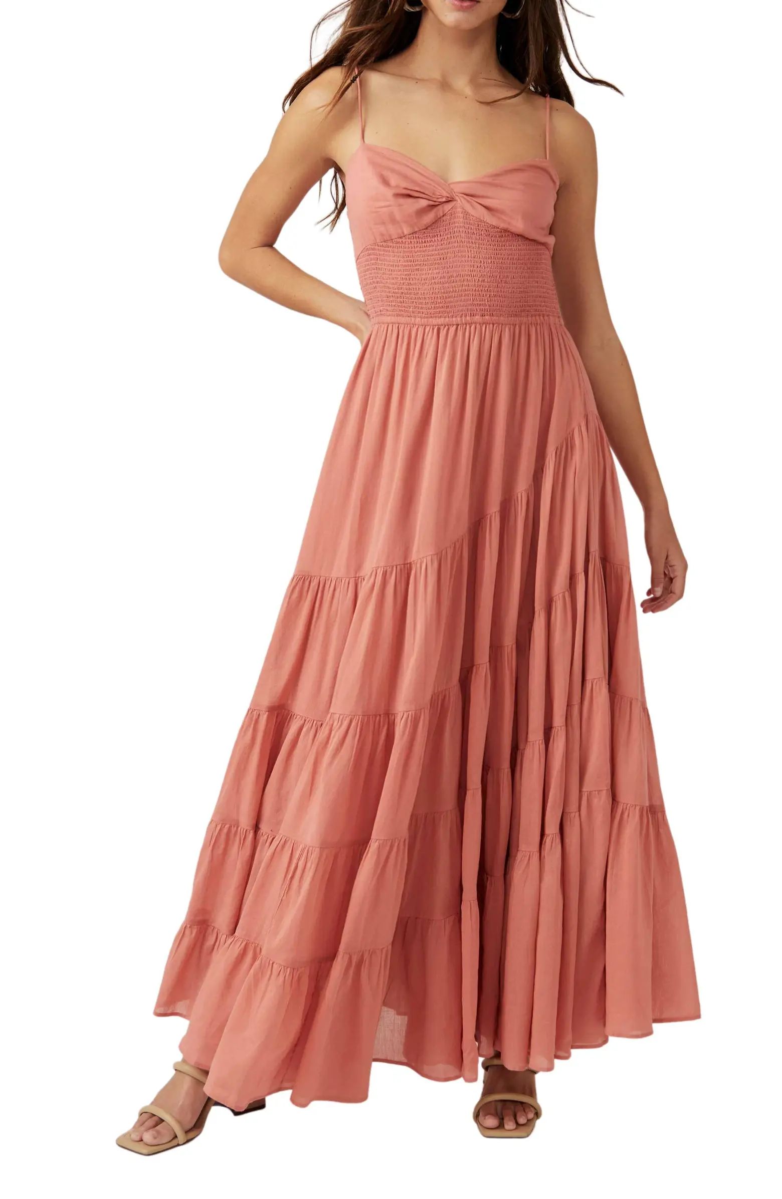 Sundrenched Smocked Waist Tiered Cotton Maxi Dress | Nordstrom