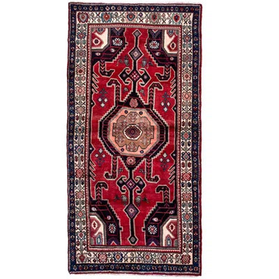 Brexten One-of-a-Kind 4'5" x 9'3" 1970s Area Rug in Red/Black/White | Wayfair North America
