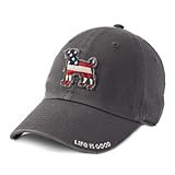 Life is Good. Tattered Chill Cap Americana Dog-Slate Gray | Amazon (US)