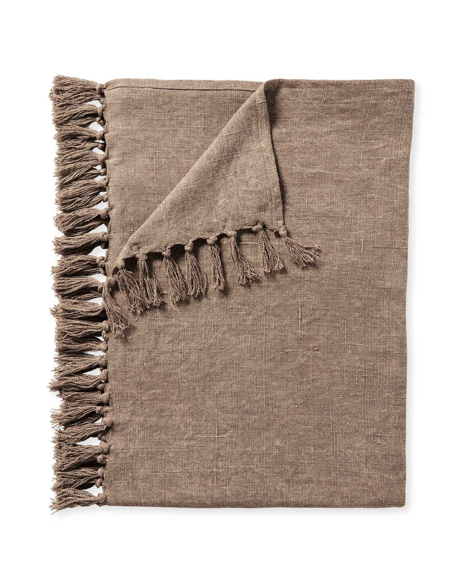 Mendocino Linen Throw | Serena and Lily