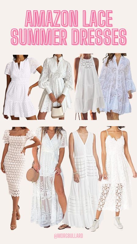 Amazon white lace dress | Amazon summer dress 

#LTKFindsUnder100 #LTKSeasonal #LTKStyleTip