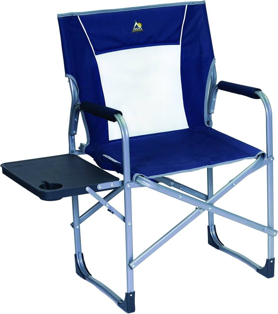 GCI Outdoor Slim-Fold Outdoor Folding Chair Camping Chair With Side Table | Amazon (US)