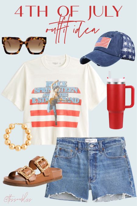 4th of July style ❤️🇺🇸💙 cropped Bruce Springsteen graphic tee & denim shorts 

Fourth of July outfit idea, Fourth of July outfit inspo, summer style, casual outfit, casual summer style, Abercrombie 


#LTKSaleAlert #LTKStyleTip #LTKFindsUnder50