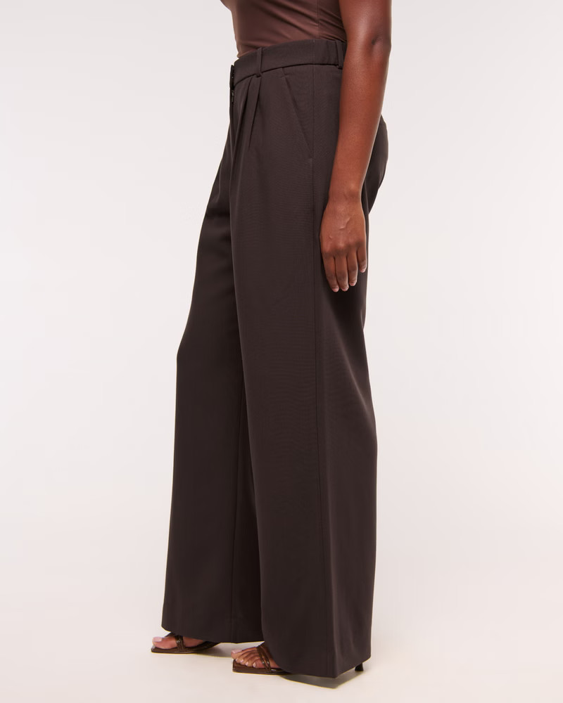 A&F Sloane Tailored Wide Leg Pant | Abercrombie & Fitch (UK)
