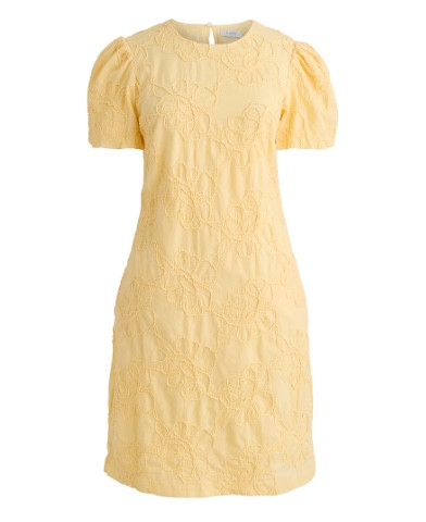 Butter yellow floral jacquard puff sleeve dress
Easter dress 

#LTKSaleAlert #LTKSeasonal