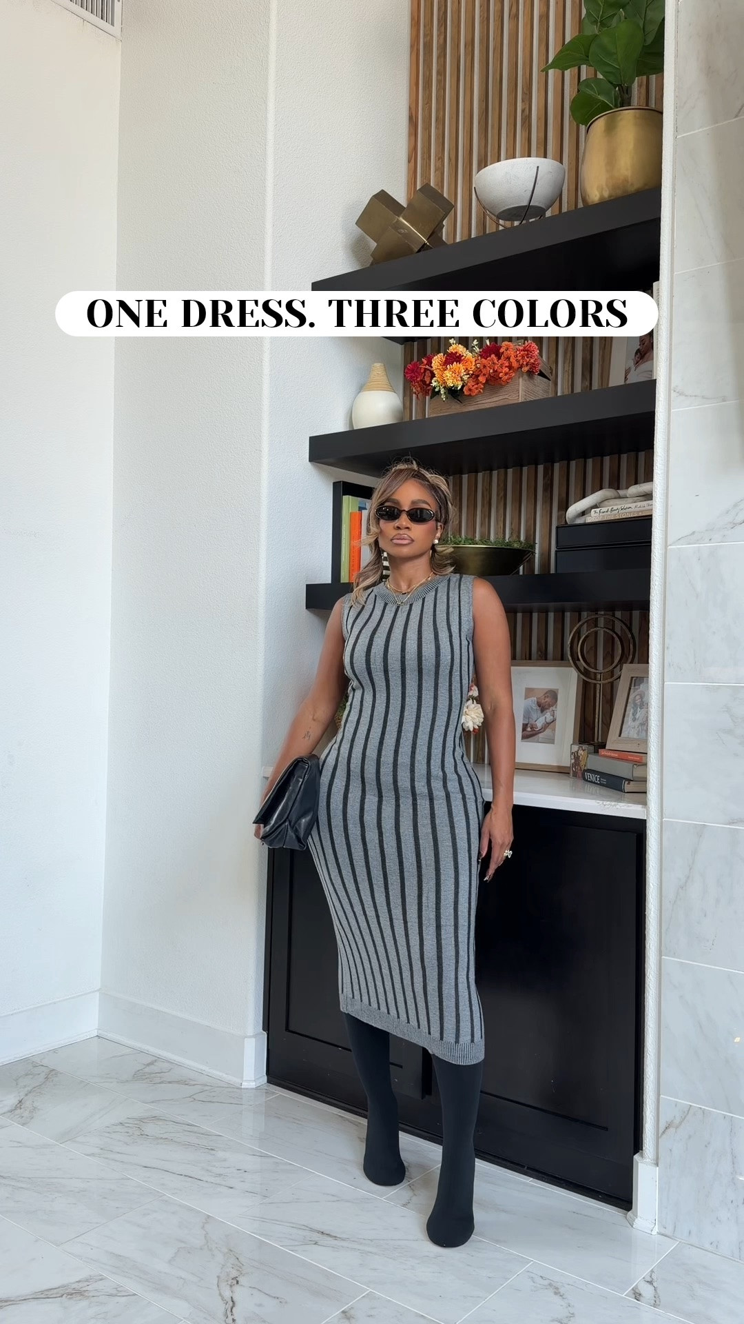fall dresses that can be styled various ways! Comes in multiple colors! Knitted two tone stripe bodycon dress

#LTKootd #LTKMidsize