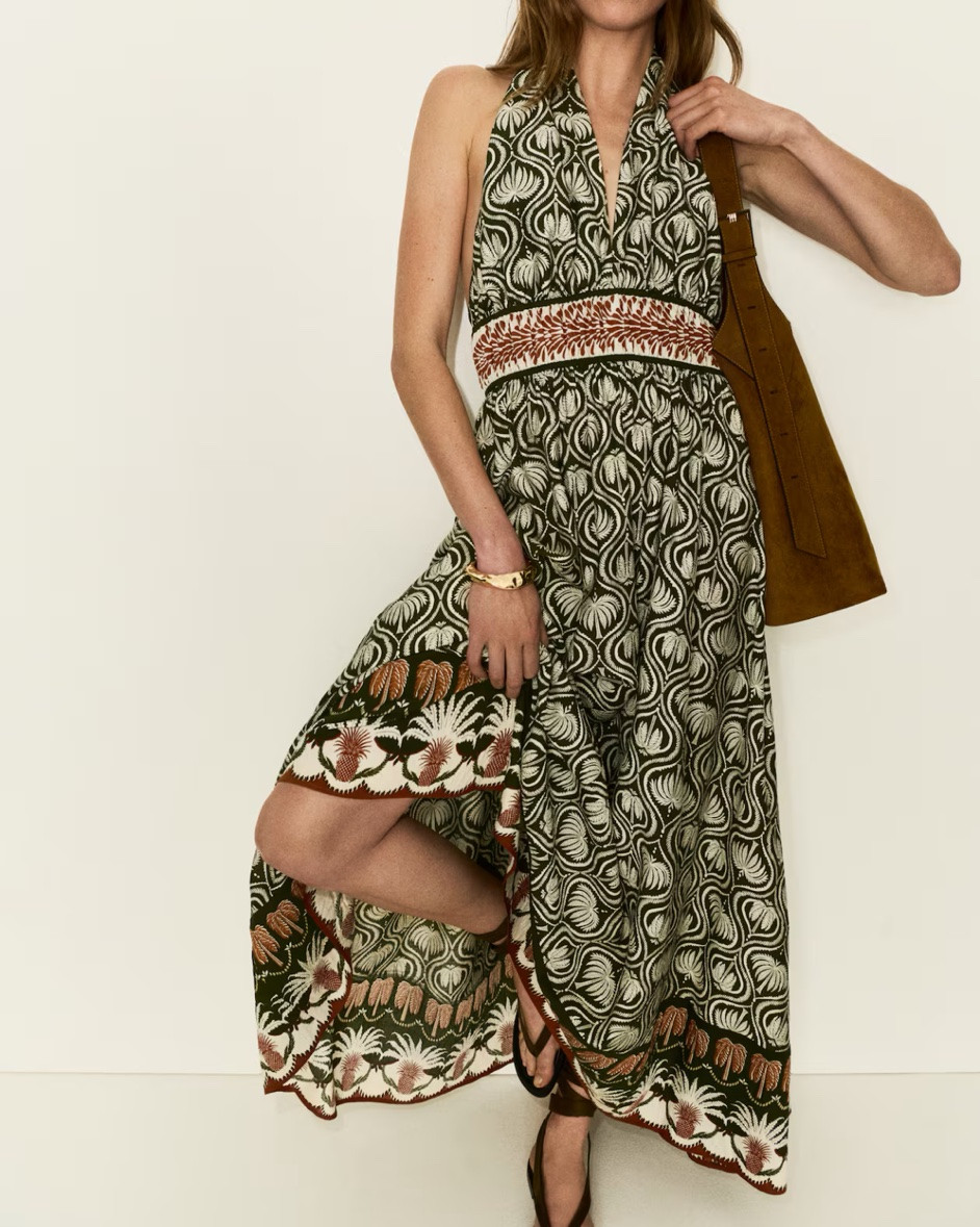 Patterned halter neck maxi dress

#LTKSeasonal