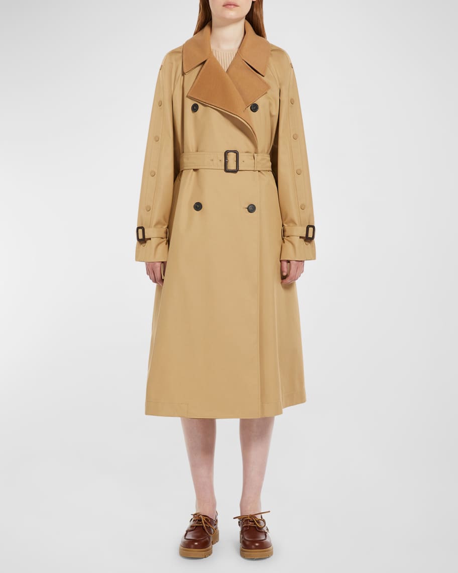 Weekend Max Mara Daphne Belted Double-Breasted Trench Coat | Neiman Marcus