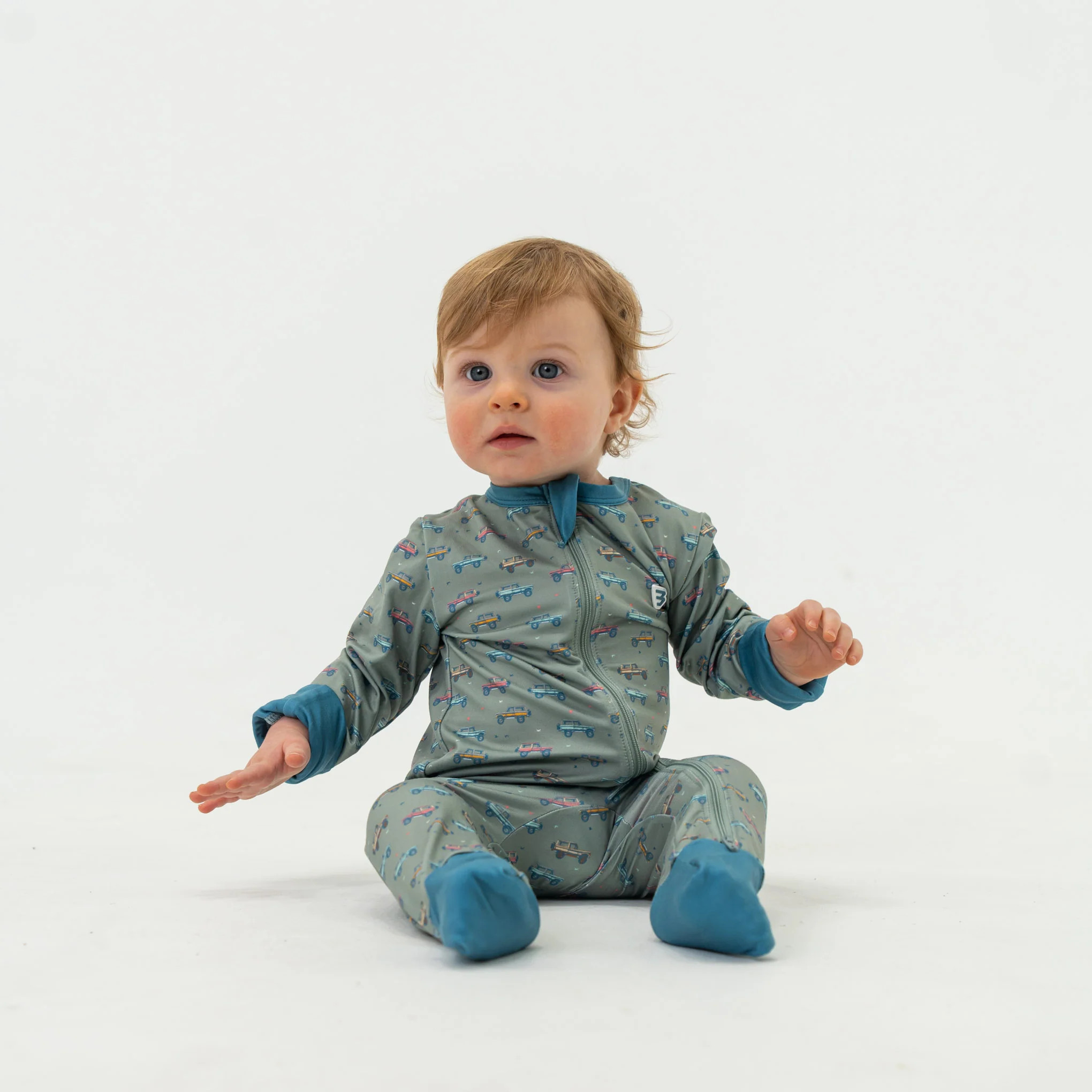 Vintage Cruiser Baby Zip Up | Retro Infant Gift | BURLEBO | BURLEBO