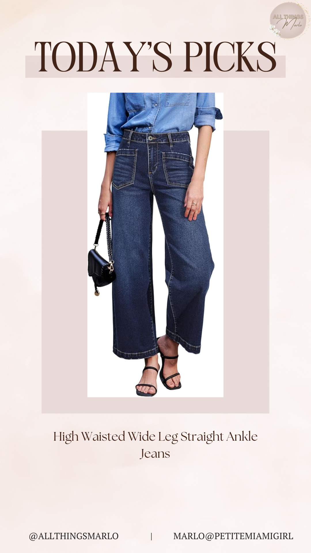 High Waisted Wide Leg Straight Ankle Jeans 

 #LTKSeasonal #LTKWorkwear #LTKTravel