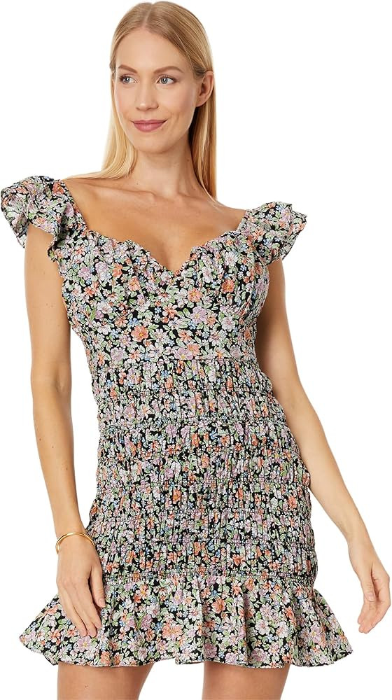 English Factory Floral Smocked Mini Dress | Amazon (US)