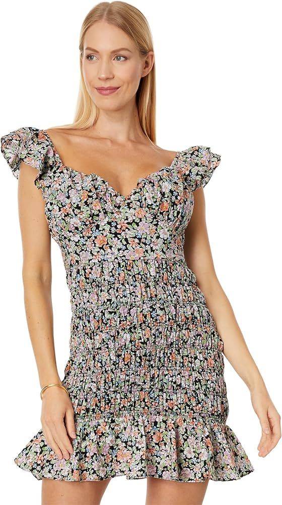 English Factory Floral Smocked Mini Dress | Amazon (US)