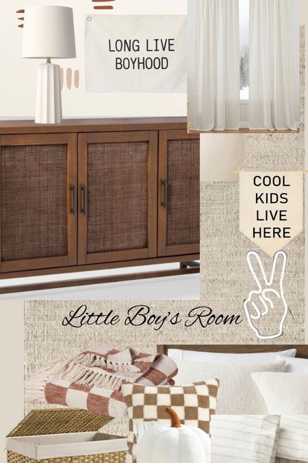 Little boy’s cool and Neutral bedroom
