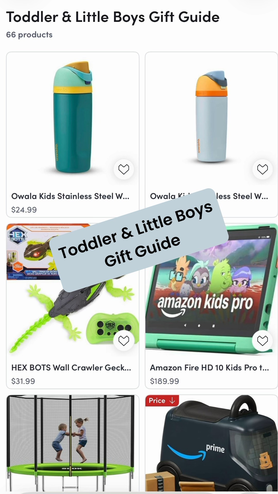 Toddler & Little Boys Gift Guide 🫶

As a boy mom of a little one, these are all highly recommended toys & gifts for Christmas! All of our favorites are here & so much more ✨ 

gift guide | gifts for kids | gifts for toddlers | toddler boy gifts | little boy gifts | toddler boy toys | little boy toys | best selling toys | amazon | walmart | gift guide 2025 | toys for kids | christmas | christmas gifts | christmas 2025 

#LTKKids #LTKGiftGuide #LTKHoliday
