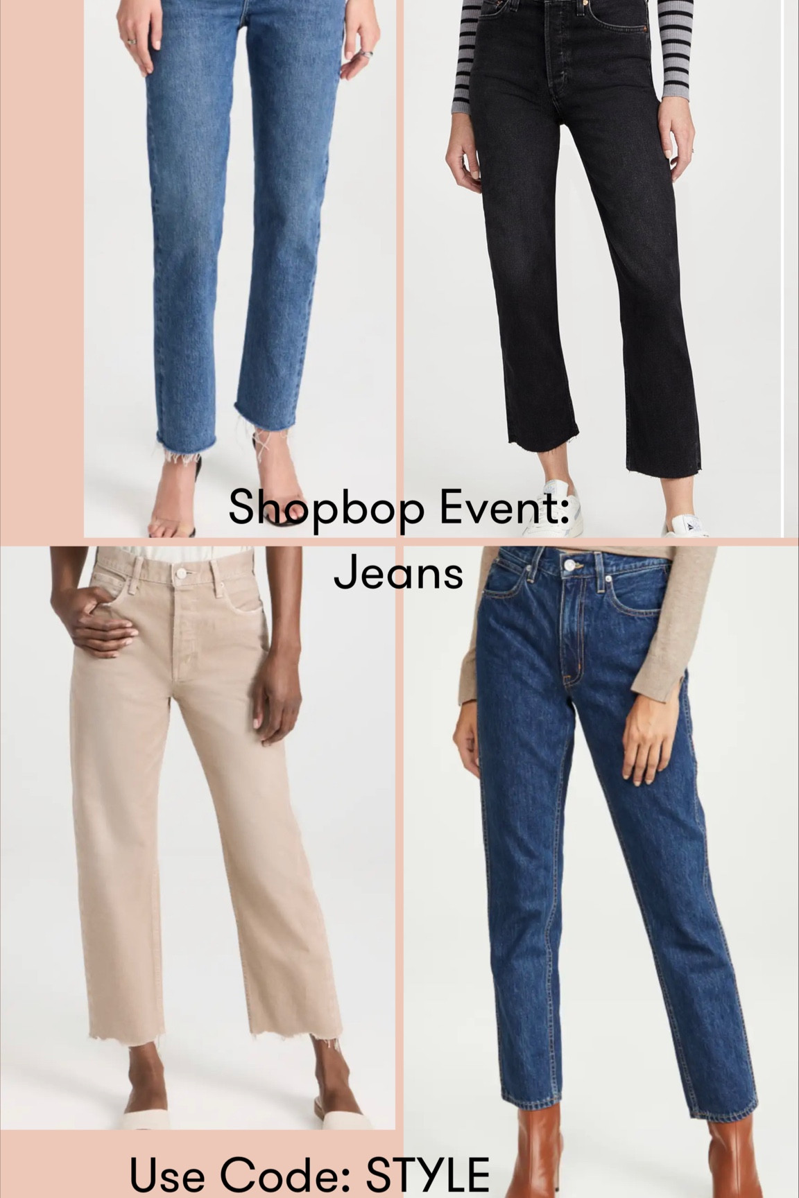 Shopbop Event: JEANS

#LTKSeasonal #LTKstyletip