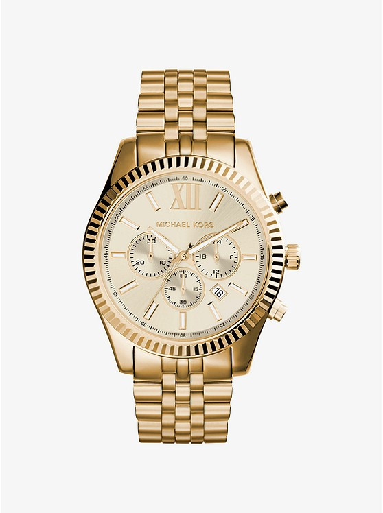 Lexington Gold-Tone Watch | Michael Kors US