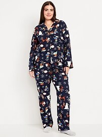 Flannel Pajama Set for Women | Old Navy (US)
