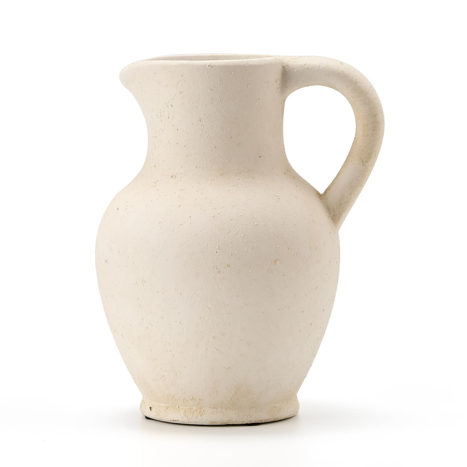 SIDUCAL Ceramic Rustic Farmhouse Vase with Handle, Terracotta Vase, Minimalist Decorative Vases f... | Amazon (CA)