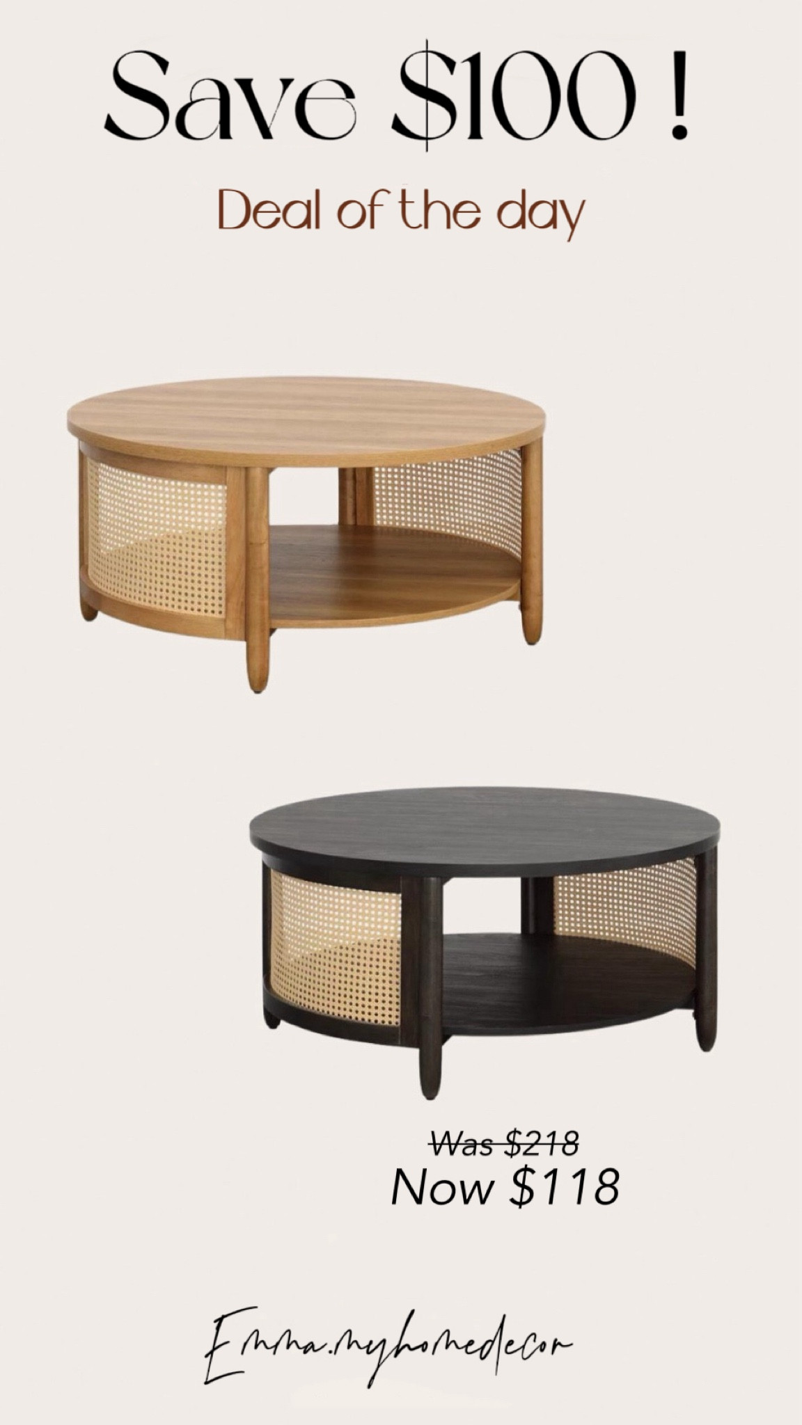 Beautiful Rattan Coffee Table on Sale！ 


#LTKFindsUnder100 #LTKSaleAlert #LTKHome