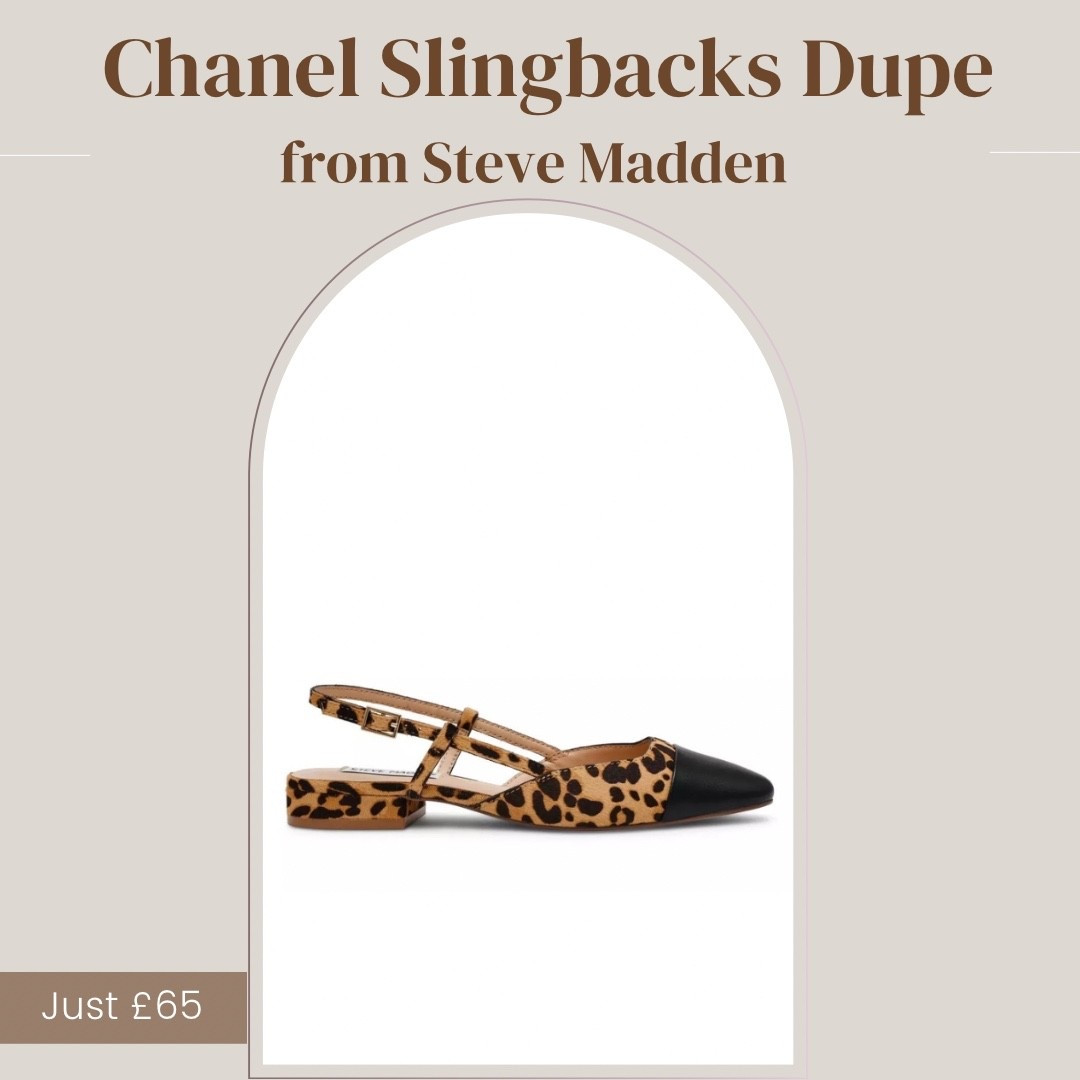 If you are after ~those~ slingbacks but budget is not on your side then check out these fun beauties from Steve Madden! 

A fab statement shoe to wear for work or play and a nod to the Chanel look 😍🖤

• Chanel Slingbacks • Leopard Print • Designer Inspired • Office Wear • Jeans and a nice top • Flats • Easter Outfit • Slingback Shoes • 

#LTKstyletip #LTKshoes #LTKspring