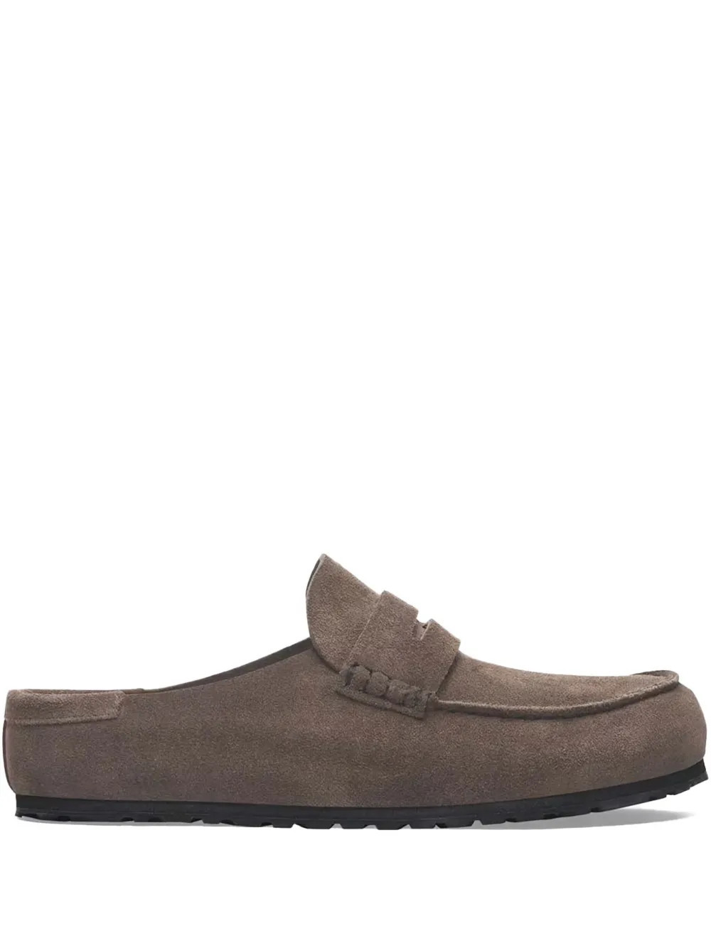 Birkenstock Naples suede slip-on loafers - Brown | Farfetch Global
