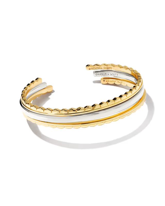 Quinn Cuff Bracelet in Mixed Metal | Kendra Scott