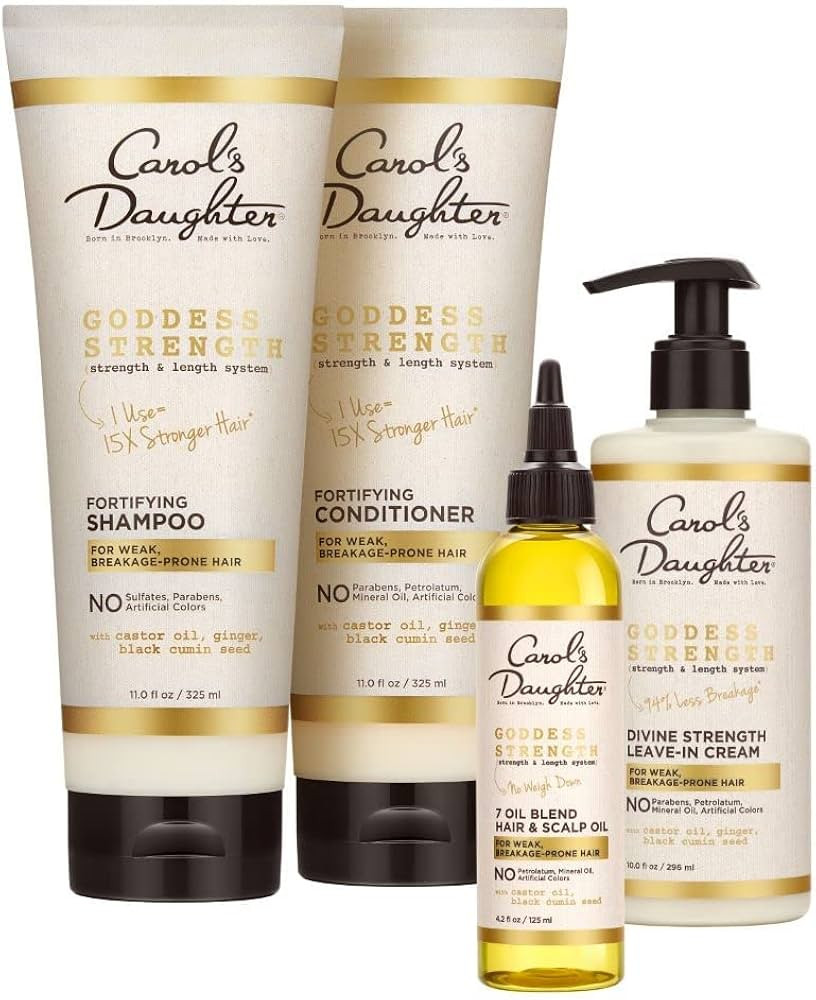 Carol's Daughter Goddess Strength Hair Care Gift Set - Sulfate Free Shampoo and Conditioner, Leav... | Amazon (US)