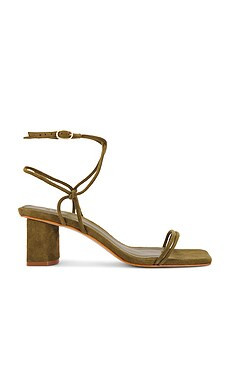 Schutz Pompeii Mid Sandal in Matcha from Revolve.com | Revolve Clothing (Global)