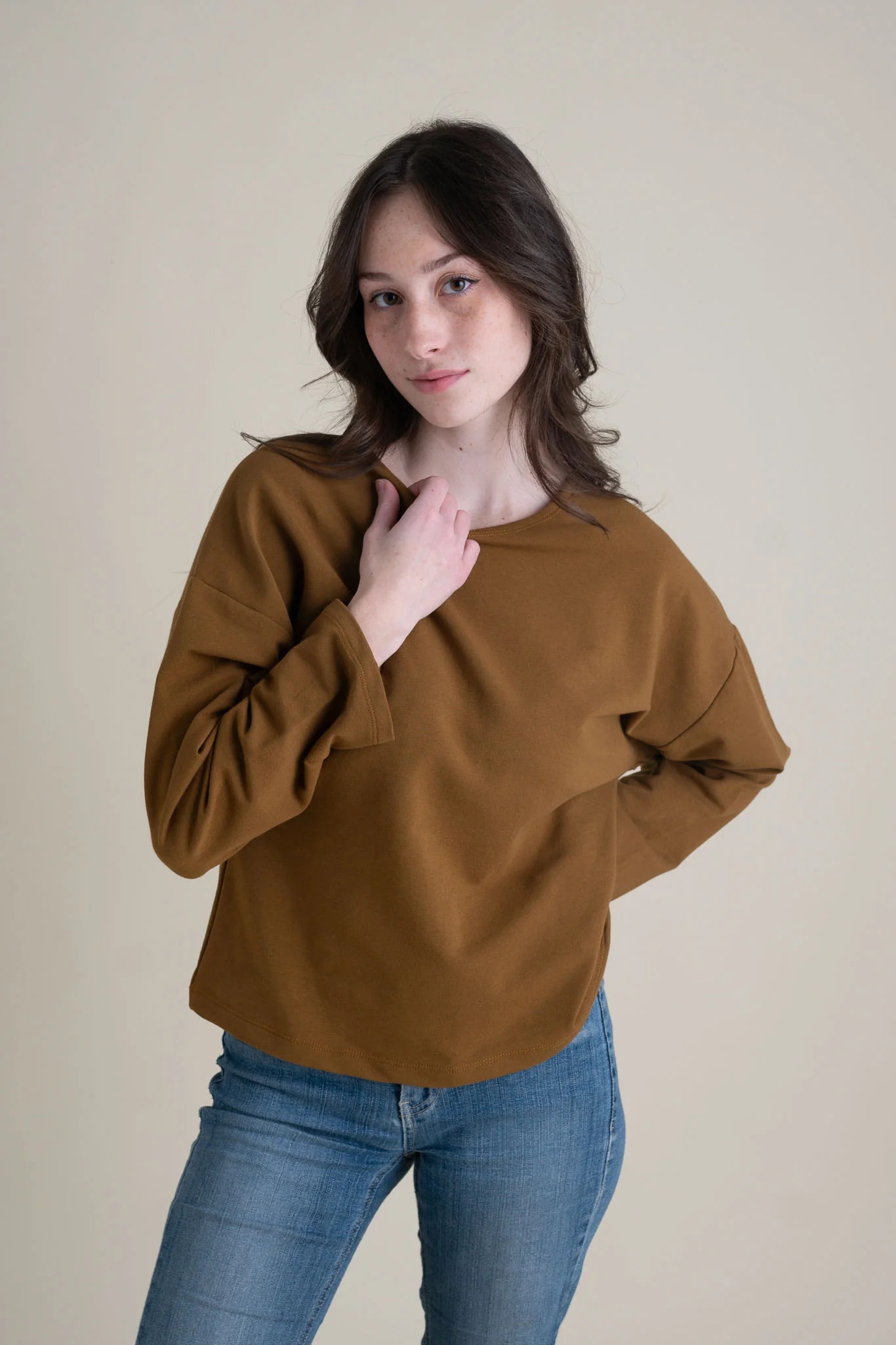 Christine Top in Almond | Conscious Clothing