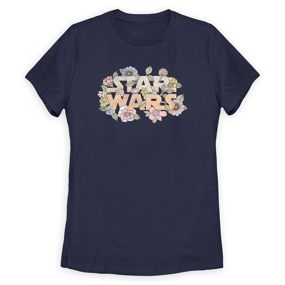 Star Wars Logo Floral T-Shirt for Women | Disney Store